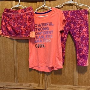 ❤️‍🔥Girls tennis skort, shirt and leggings❤️‍🔥